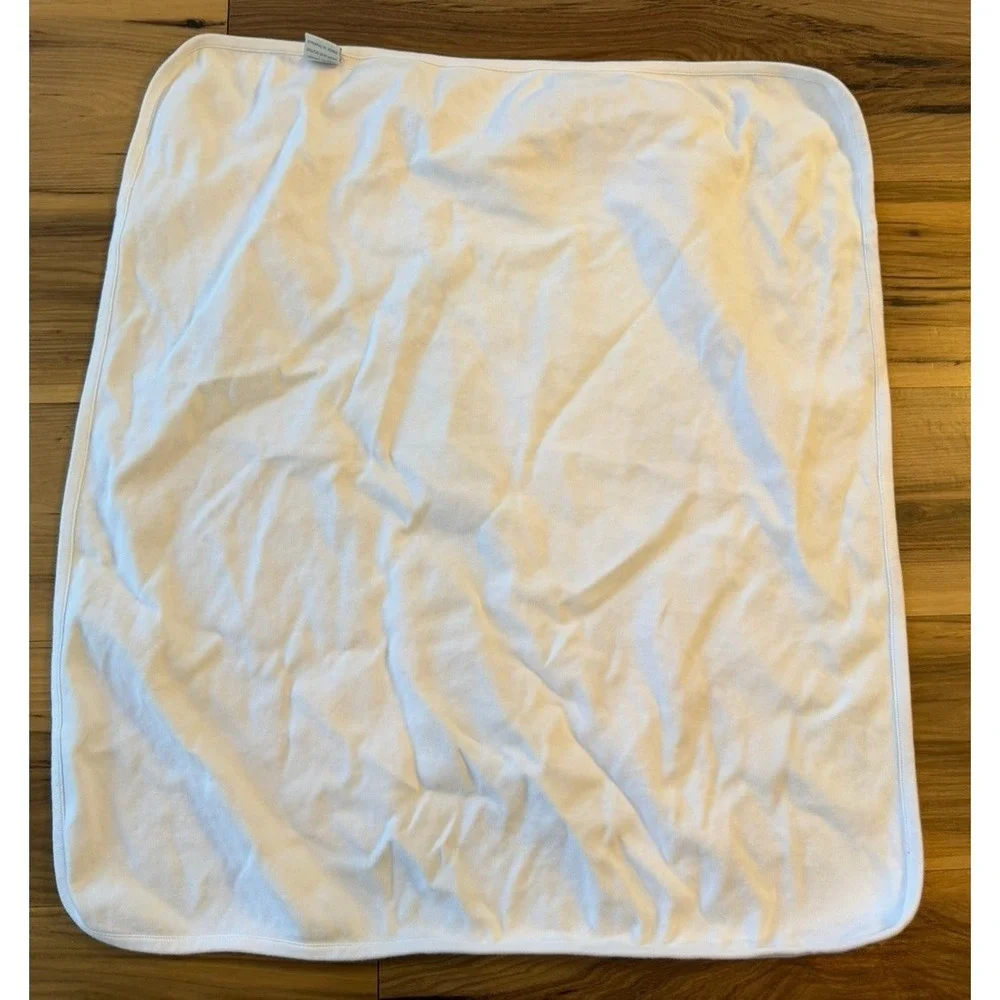 Blue Okra Organic Cotton Baby Blanket Swan Bird Toile‎ Lovey Security Blanket